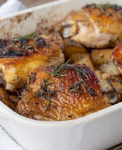 Rosemary and Thyme Chicken Thighs