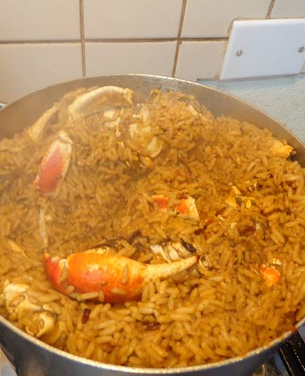 Crab and rice