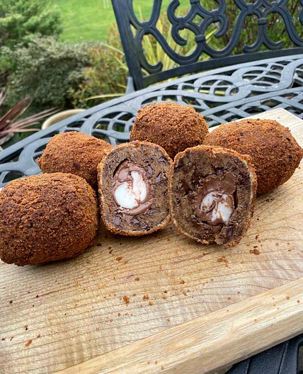 Creme Egg Scotch Eggs