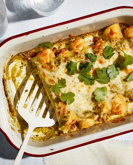 Green Chile & Chicken Enchiladas