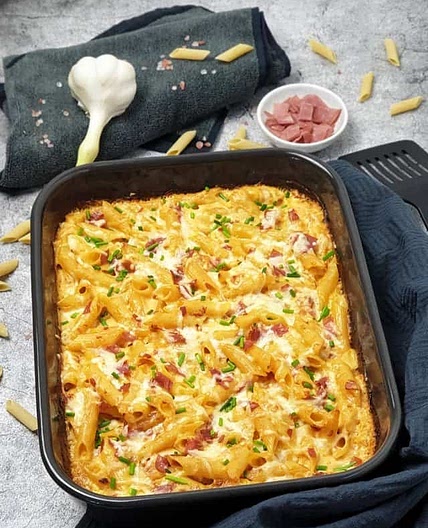 Nudel Schinken Gratin (Mix ohne fix)