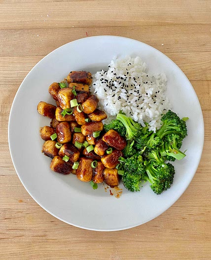 Crispy Teriyaki Tofu