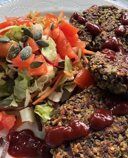 Sprouted Lentil Burgers