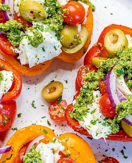 Burrata Stuffed Peppers Recipe: This 20-Minute Vegetarian Stuffed Pepper Recipe Is OMG Good | Vegetarian | 30Seconds Food
