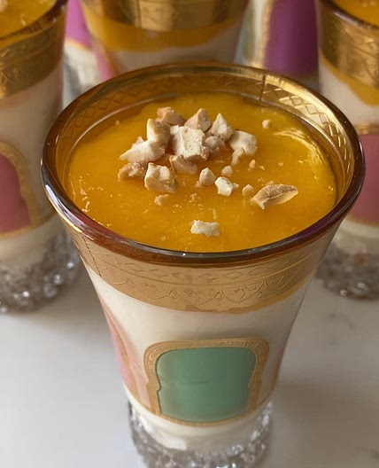Mango Milk Pudding (المهلبية بالمانجو)
