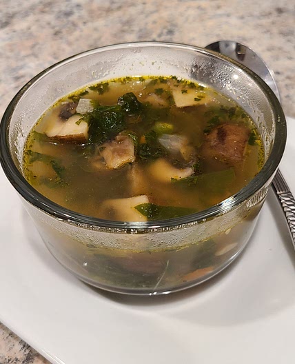 Potato Mushroom and Vegetable soup