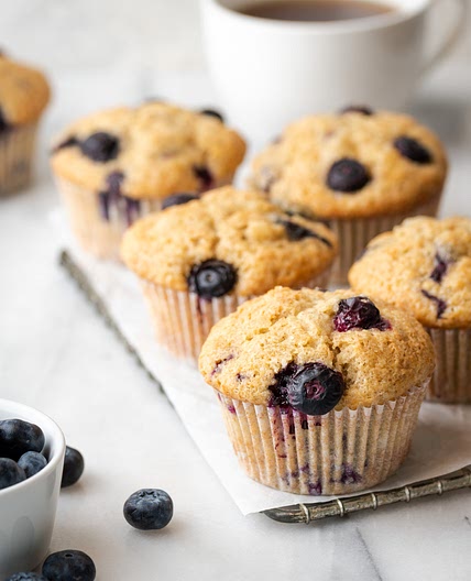 Easy Gluten Free Banana Blueberry Muffins