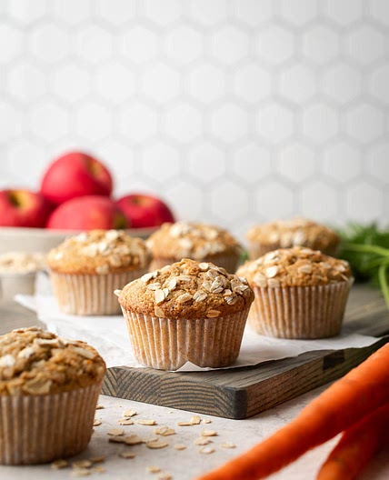 Gluten Free Apple Carrot Muffins