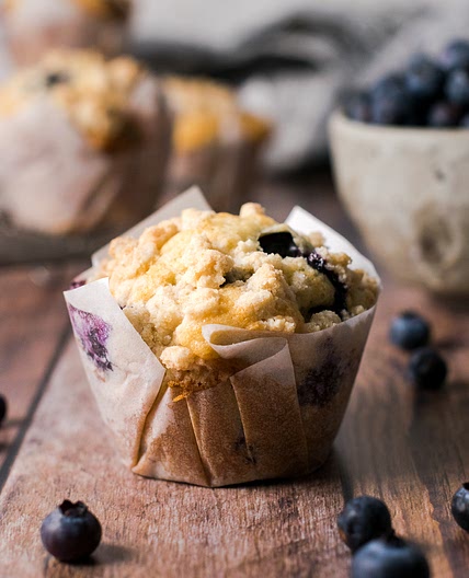 Gluten Free Blueberry Streusel Muffins