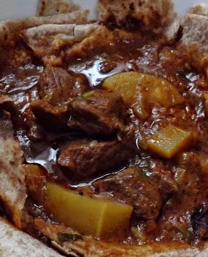 Thareed, A dish of Bread and Meat Soup