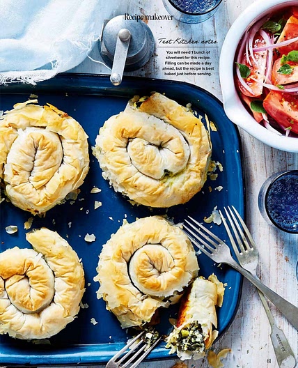 Swiss Chard and Cheese Snails