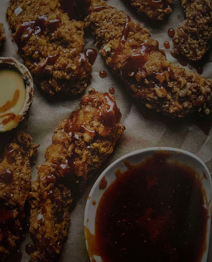 Spicy Pretzel Chicken Fingers