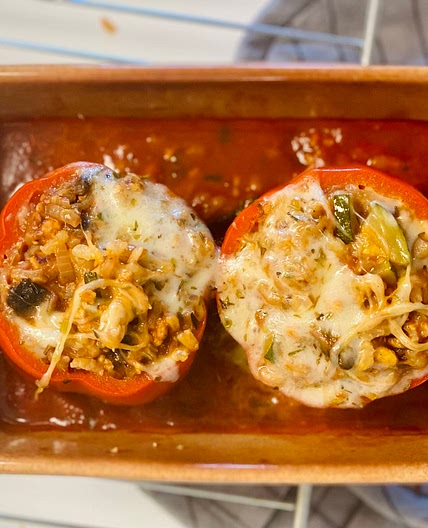 Italian Vegan Stuffed Peppers