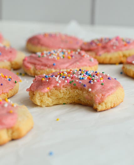 Soft Almond Flour Cookies with Icing