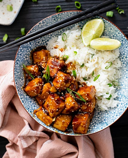 Korean BBQ Tofu Bowls