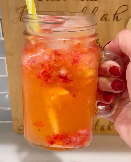 Strawberry mango mocktail