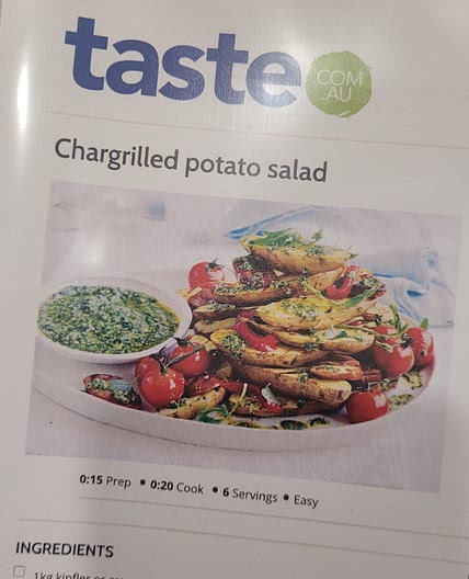 Chargrilled Potato Salad