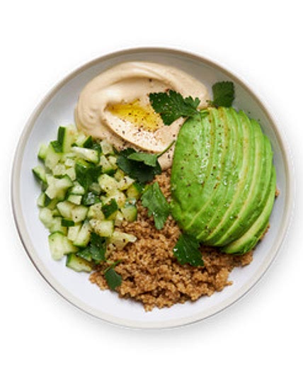 Quinoa & hummus bowl