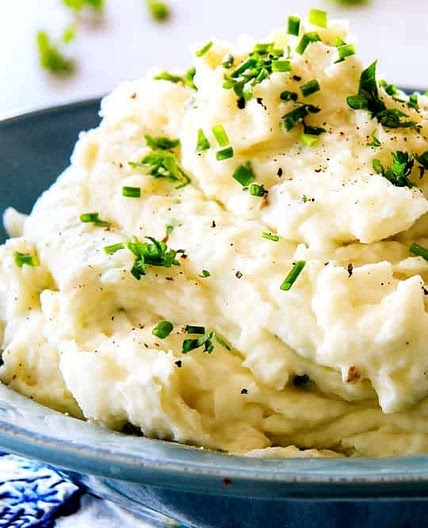 Oven Roasted Garlic Mashed Potatoes