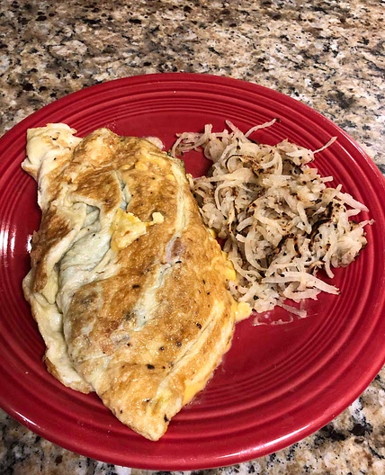Mexican Omelette with Jicama Hashbrowns