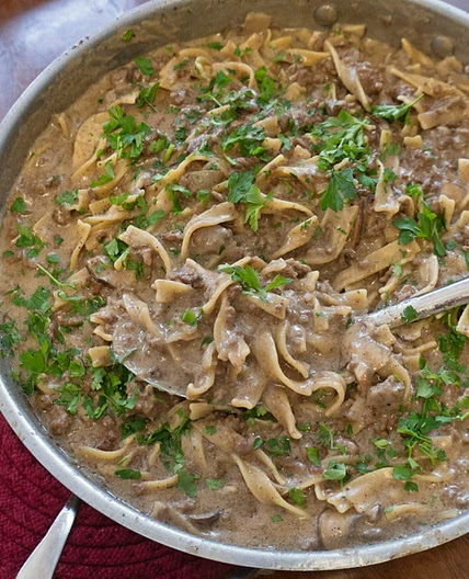 Homestyle Beef Stroganoff from Scratch