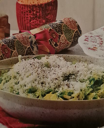 Shredded Brown butter and parmesan sprouts