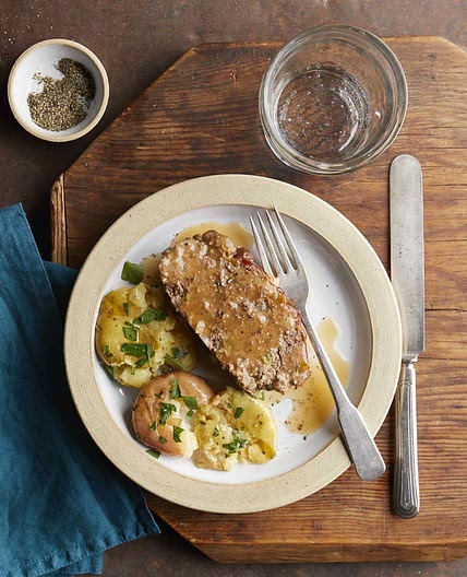 Pressure-Cooker Meatloaf & Potatoes