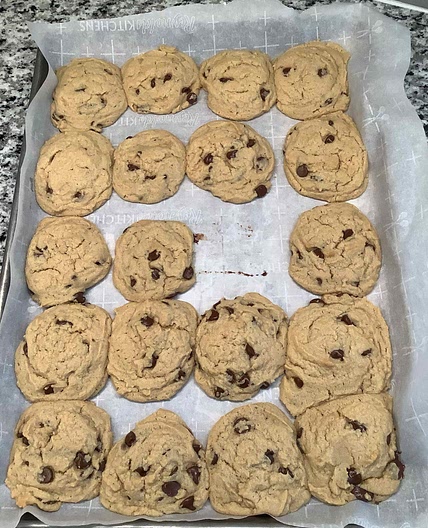 PB Chocolate Chip Cookies