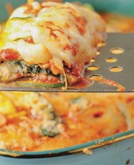 Zucchini Spinach Manicotti