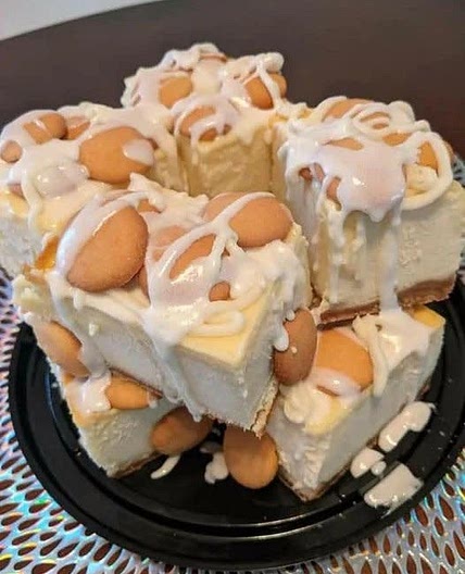 banana pudding cheesecake squares