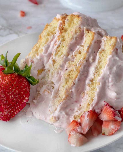 Strawberries and Cream Cake