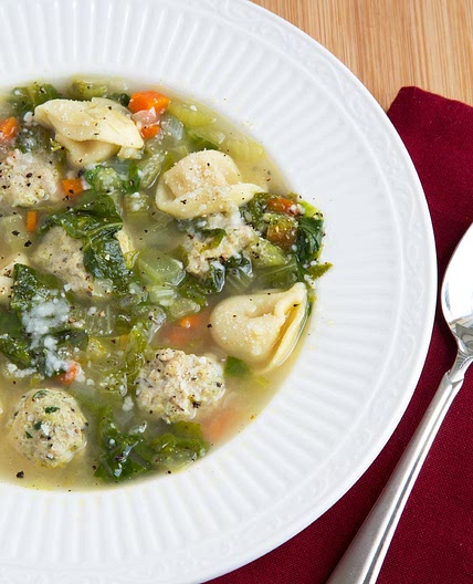 Italian Wedding Soup with Tortellini