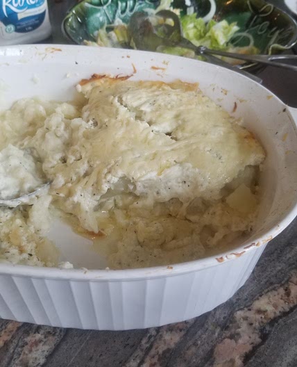Cheesy Herb Potato Bake