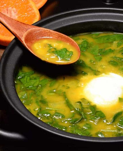 Lesotho Spinach and Tangerine Soup (Butha-Buthe)