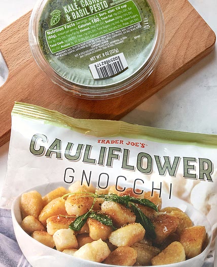 Vegan Cauliflower Gnocchi with Pesto