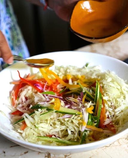 Creole papaya salad