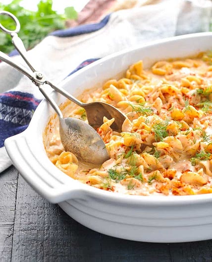 Dump-and-Bake Chicken Paprikash and Noodles