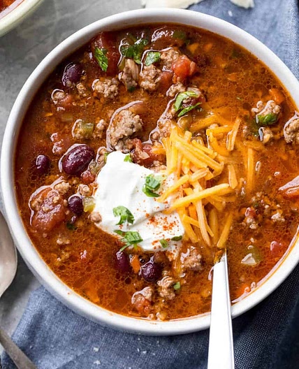 Tex-Mex Slow Cooker Beer Chili 