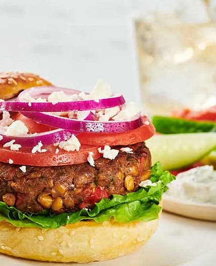 Lentil & Beef Burger