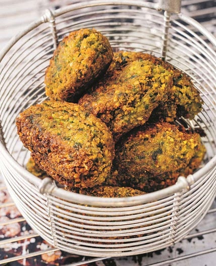 Yellow split pea falafel 