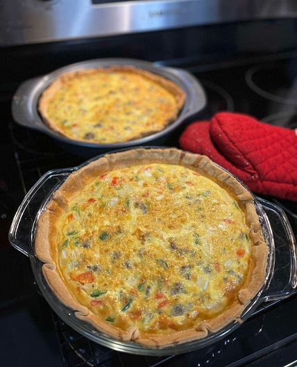 Broccoli & Sausage Quiche