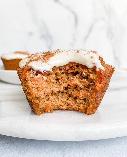 Simple Almond Flour Carrot Cake Muffins