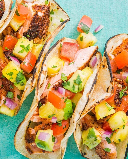 Blackened Salmon Tacos