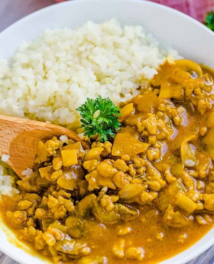 Keto Keema Cauliflower Curry