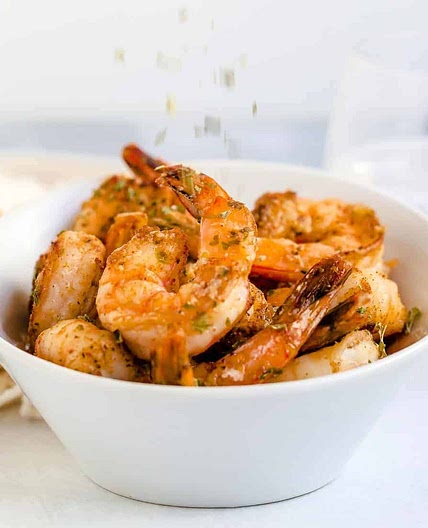 Old Bay Pan Fried Garlic Shrimp