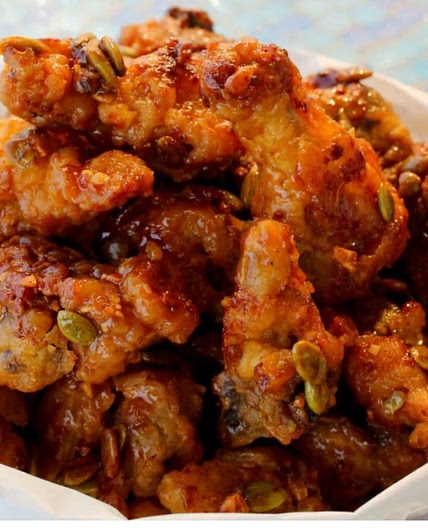 Korean Honey Butter Fried Chicken (Maangchi)