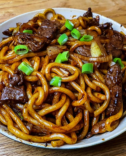 Stir-Fried Beef Udon