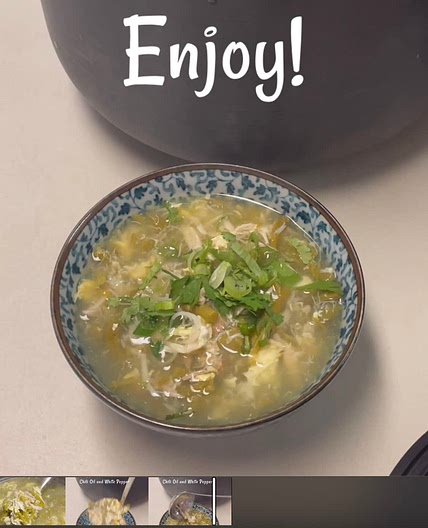 Crab Asparagus Soup - Súp Mang Tây Cua 