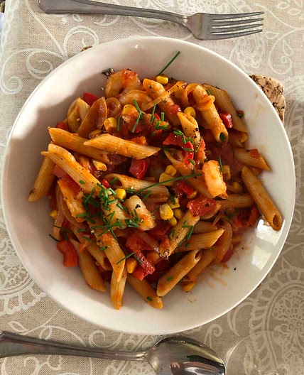 Prawns and Penne Pasta