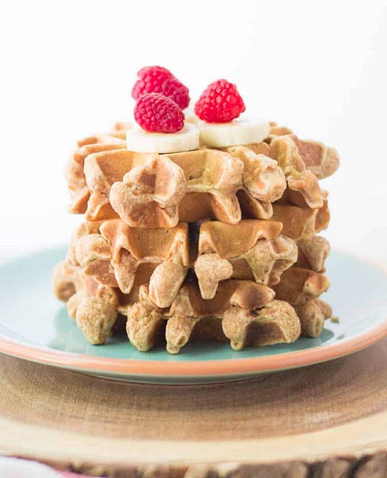 Peanut Butter Waffles for Babies